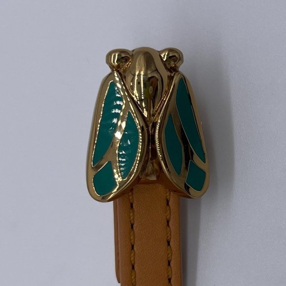 Tory Burch Belt Kissing Flies Size S - 29" Brown L - Picture 12 of 12